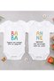 Bk Kids Mother-Father Design 2-Piece Baby Bodysuit Set - 9, Mother's Day Gift, Father's Day Gift.