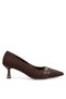 Elit Pm559 K14 Women's Classic High-Heeled Shoes, Brown.