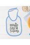 BK Kids "I'm Pretty" Design Blue Baby Bodysuit and Bib Gift Set-1, 0-3 Months - 3