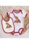 BK Kids "My Mom Is My Everything" Printed Red Baby Bodysuit and Bib Gift Set-2, 0-3 Months - 2