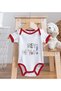 BK Kids "Hey You" Design Red Baby Bodysuit and Bib Gift Set-1, 0–3 Months - 5