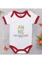 Bk Kids Anne Designed Red Baby Bodysuit - 2, 0-3 Months.