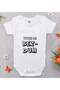 BK Kids Bezdum-Printed White Baby Bodysuit-3, 0–3 Months