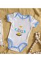 Bk Kids Mom's Coffee Time Design Blue Baby Bodysuit - 1, 12-18 Months. - 2