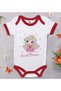 Bk Kids Little Princess Design Red Baby Bodysuit - 1, 0-3 Months.