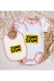 BK Kids Yum Yum-Designed Pink Baby Bodysuit and Bib Gift Set-1, 12–18 months - 2