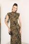 Padded Patterned Dress - 9