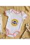 BK Kids Sunshine-Printed Pink Baby Bodysuit-1, 0–3 Months - 2