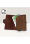 Genuine Leather Card Holder Wallet with Snap Closure and RFID Protection - 3