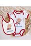 BK Kids "Super Girl" Design Red Baby Bodysuit and Bib Gift Set - 1 en126256 - 2