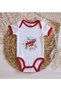 Bk Kids Attention Laz Designed Red Baby Bodysuit - 1, 0-3 Months. - 3