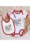 Bk Kids "I'M Going to Be a Lawyer" Designed Red Baby Bodysuit and Bib Gift Set - 1, 12-18 Months. - 2