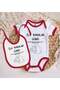 BK Kids First Father's Day-Themed Red Baby Bodysuit and Bib Gift Set-2, 0-3 Months - 2
