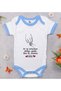 Bk Kids Baba Design Blue Baby Bodysuit - 1, 12-18 Months.
