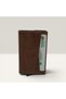 Genuine Leather Card Holder Wallet with Snap Closure and RFID Protection