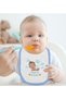 Bk Kids Thracian Girl Design Blue Baby Bodysuit and Bib Gift Set - 1, 12-18 Months. - 4