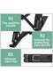 Adjustable Laptop Stand for Desk - Portable Foldable Notebook Riser, Ergonomic Computer Holder Compa - 3