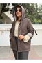 Italian Women's Denim Jacket, Coffee Color. - 2