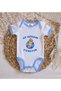 BK Kids "I Want an Episode" Printed Blue Baby Bodysuit-4, 0–3 Months - 3