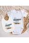 Bk Kids Akul Vermenuz – White Baby Bodysuit and Bib Gift Set – 1, for Ages 0-3 Months. - 2