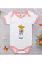 BK Kids "Summer Vibes" Design Pink Baby Bodysuit-1, 3–6 Months