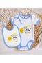 BK Kids "No Worries, My Aunt Will Take Care of It" Blue Baby Bodysuit and Bib Gift Set-1 - 2