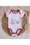 Bk Kids Babaannesi's Sleepy Lamb Design Red Baby Bodysuit - 1, 12-18 Months. - 3