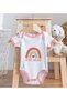 BK Kids "Little Sister" Design Pink Baby Bodysuit-1, 0–3 Months - 4