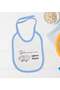 Bk Kids Grandmother's Sleeping Lamb Design Blue Baby Bodysuit and Bib Gift Set - 1, 0-3 Months. - 3