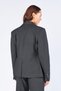Women's Anthracite Single-Button Fleto Wool-Effect Blazer with Pockets. - 7