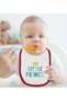 Bk Kids Little Prince Design Red Baby Bodysuit and Bib Gift Set - 1, for Ages 0-3 Months. - 3