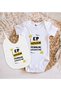 Bk Kids I Want an Ep Design White Baby Bodysuit and Bib Gift Set - 1, 12-18 Months. - 2