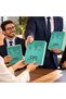 10 Pieces of 378 Thermo Leather 2027 Planners & Black Touch Pen Set, Customized with Your Logo, Turquoise. - 3