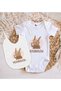 Bk Kids Merabayin Designed White Baby Bodysuit and Bib Gift Set - 1, 12-18 Months. - 2