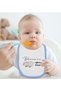 Bk Kids Grandmother's Sleeping Lamb Design Blue Baby Bodysuit and Bib Gift Set - 1, 0-3 Months. - 4