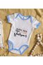 BK Kids "Everyone Looks Like Me, I Love My Aunt" Blue Baby Bodysuit with Print - 1 (12-18 months) - 2