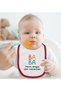 Bk Kids Baba-Designed Red Baby Bodysuit and Bib Gift Set - 2, for Ages 12-18 Months. - 3