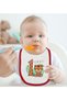 Bk Kids 1 Year Old Designed Red Baby Bodysuit and Bib Gift Set - 2, 0-3 Months. - 3