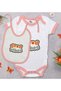 Bk Kids Good Vibes Designed Pink Baby Bodysuit and Bib Gift Set - 1, 0-3 Months.