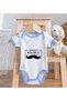 Bk Kids Father Disguised Design Blue Baby Bodysuit-1 12-18 Months - 4