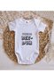 BK Kids Bezdum-Printed White Baby Bodysuit-3, 0–3 Months - 3