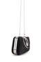 Midas Women's Evening Bag with Stone Buckle and Chain Strap. - 4