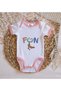 BK Kids Fun-Designed Pink Baby Bodysuit-1, 0–3 Months - 3