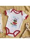 Bk Kids Red Baby Bodysuit with a Fisherman Friend Design - 1, 0-3 Months. - 2