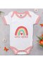 BK Kids "Little Sister" Design Pink Baby Bodysuit-1, 0–3 Months