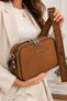 Luxury Suede Fabric Double-Zipper Women’S Shoulder and Crossbody Bag. - 4