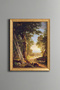 Forest Landscape - Vintage Patterned Painting - Slim Model