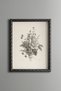 Wildflower Bouquet - Vintage Patterned Painting - Slim Frame