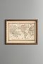Mercator World Map - Vintage Patterned Painting - Slim Model