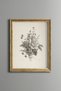 Wildflower Bouquet - Vintage Patterned Painting - Slim Frame